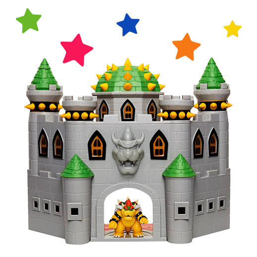 Super Mario Nintendo 2.5” Bowser Castle Playset